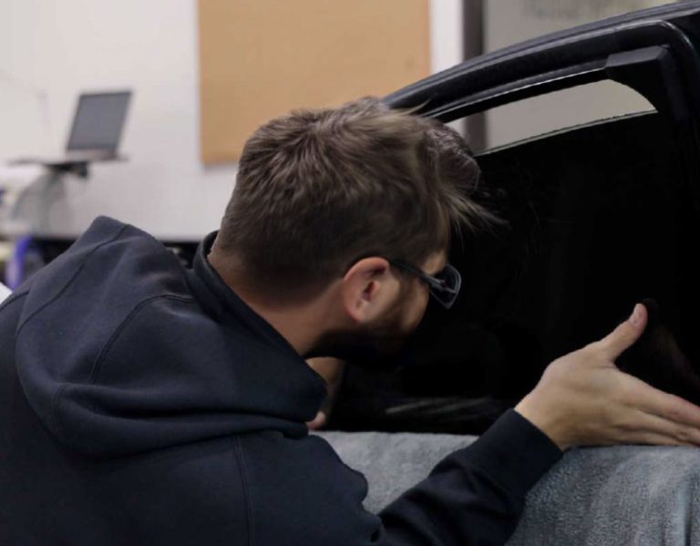 Front car window tinting in Las Vegas